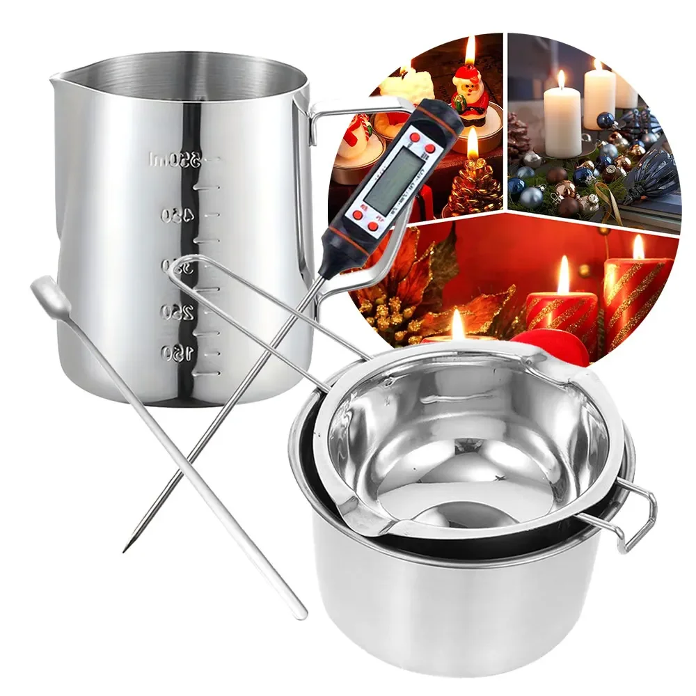 Candle Making Thermometer - 5Pcs 400ml/800ml Wax Melting Pot Candle