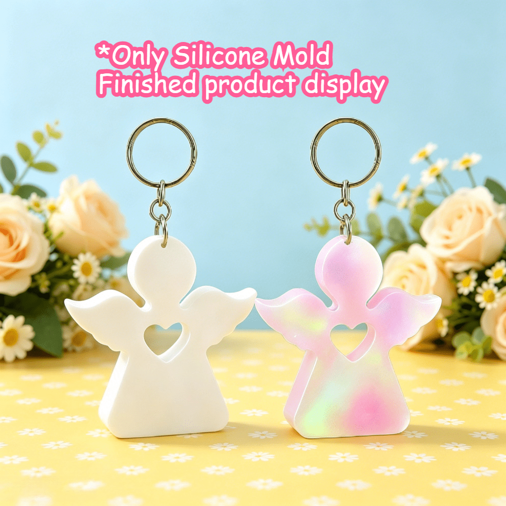 Candle Making Factory - Hollow Little Angel Silicone Resin Mold