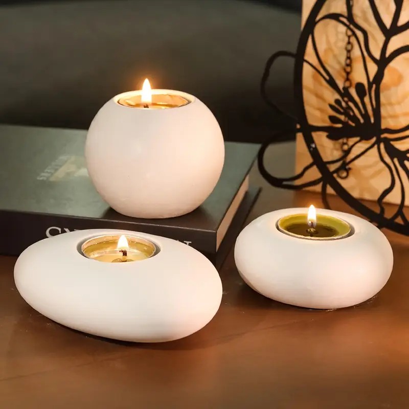 Candle Making Factory - Tealight Candle Holder Resin Silicone Mold,