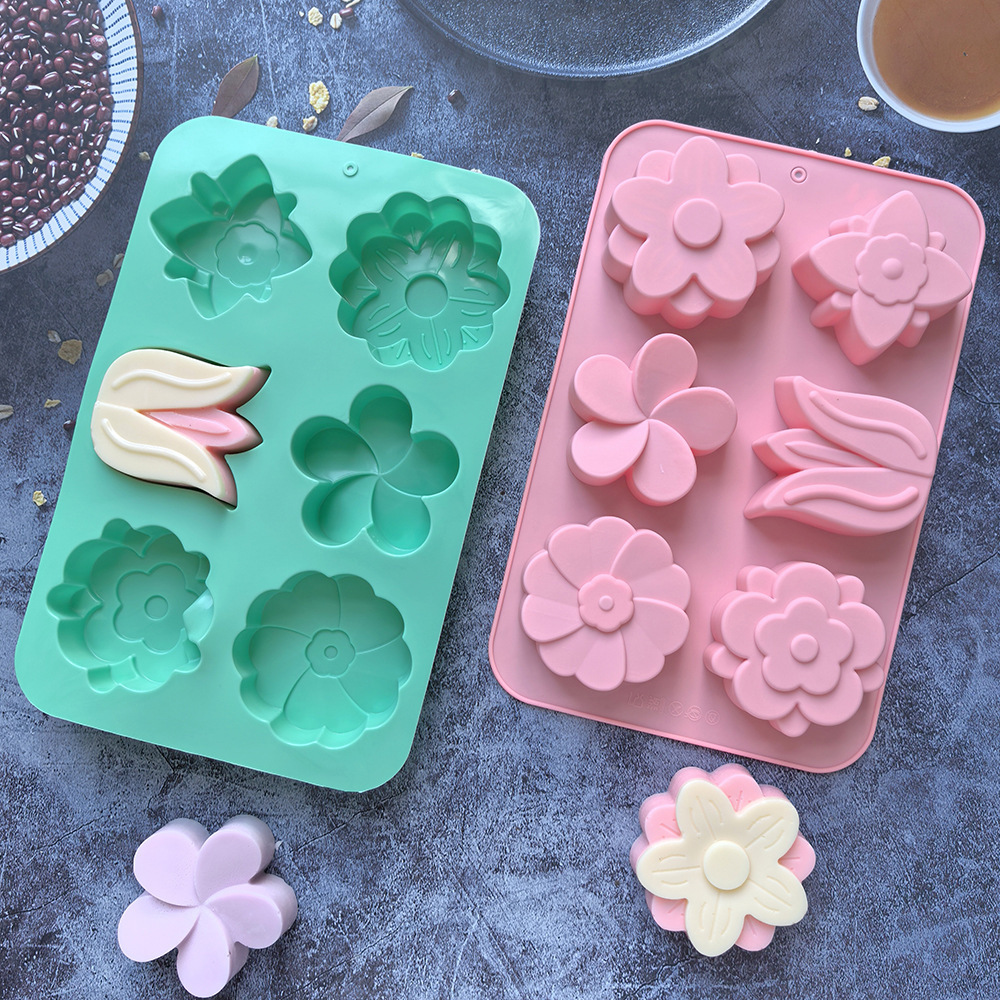 Candle Making Factory - kinds Flower Silicone Molds Different Flower-shaped