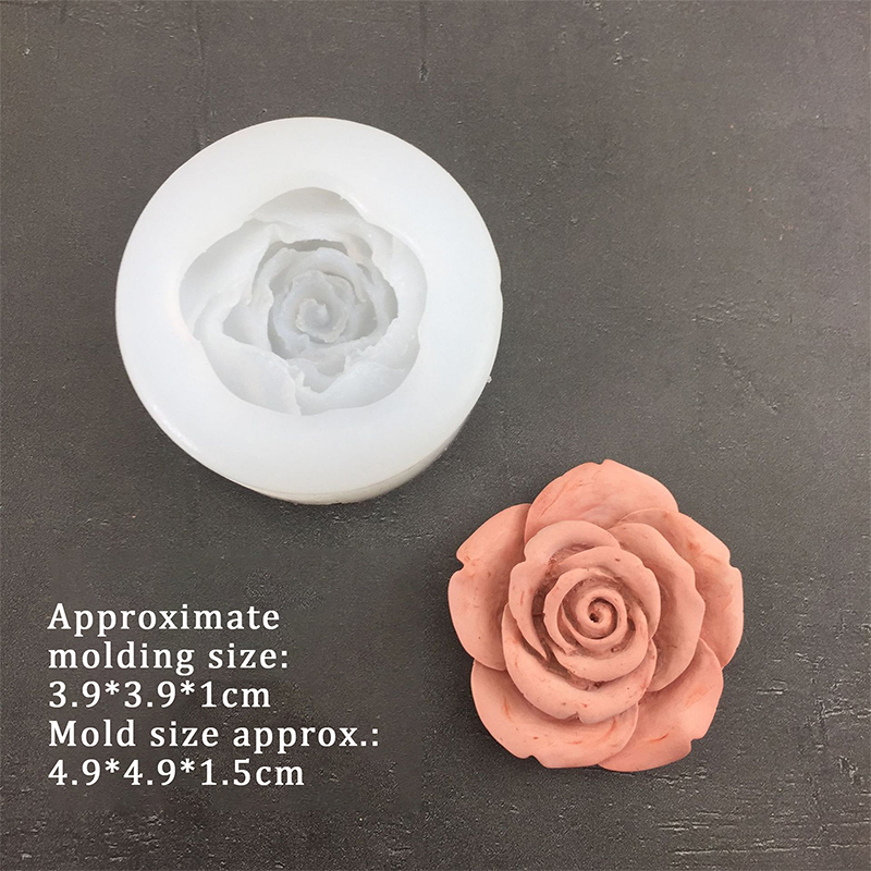 3D Rose Flower Shape Leaf Sili - đánh giá và giá Candle Making Supplies