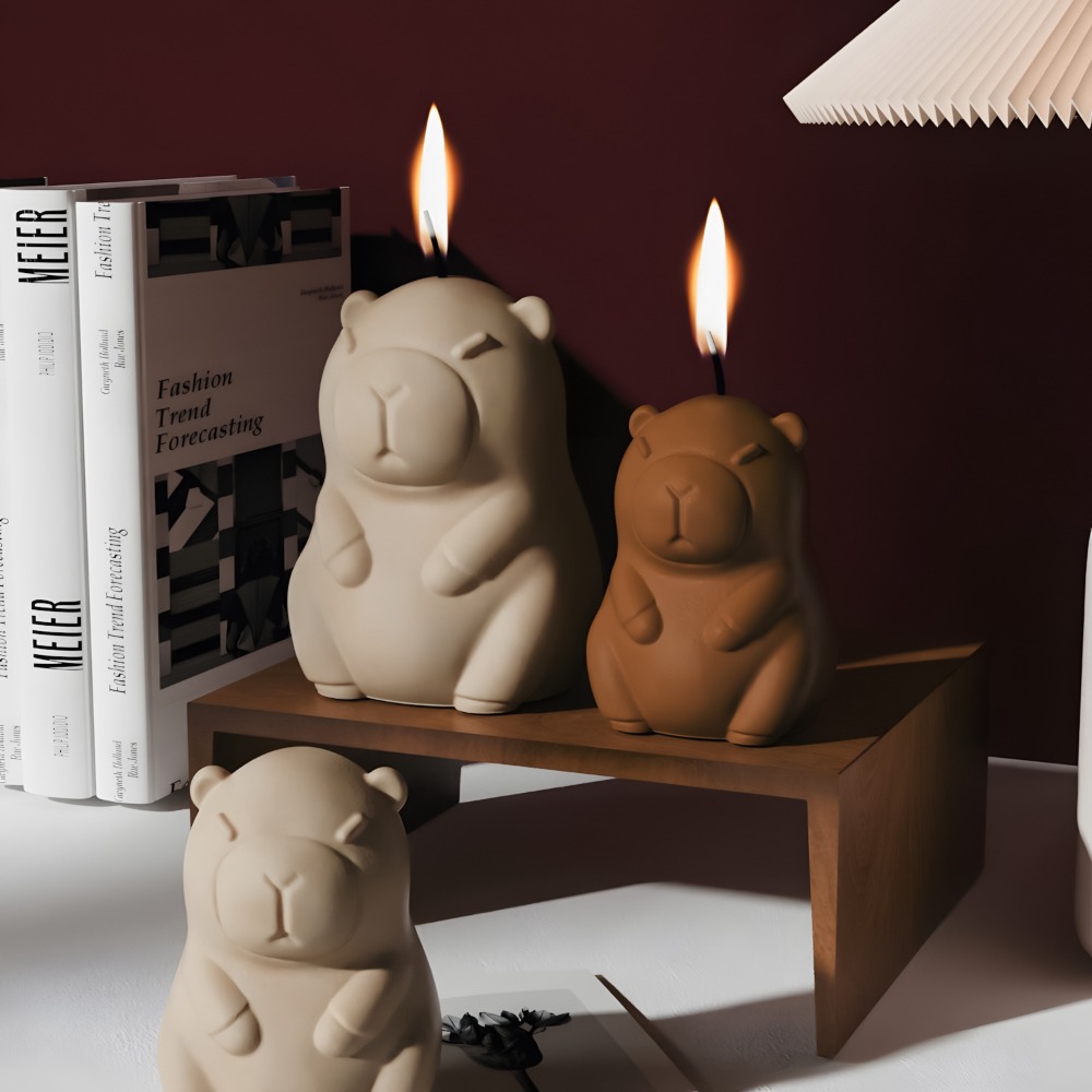 Standing Capybara Scent Candle - đánh giá và giá Candle Making Reno