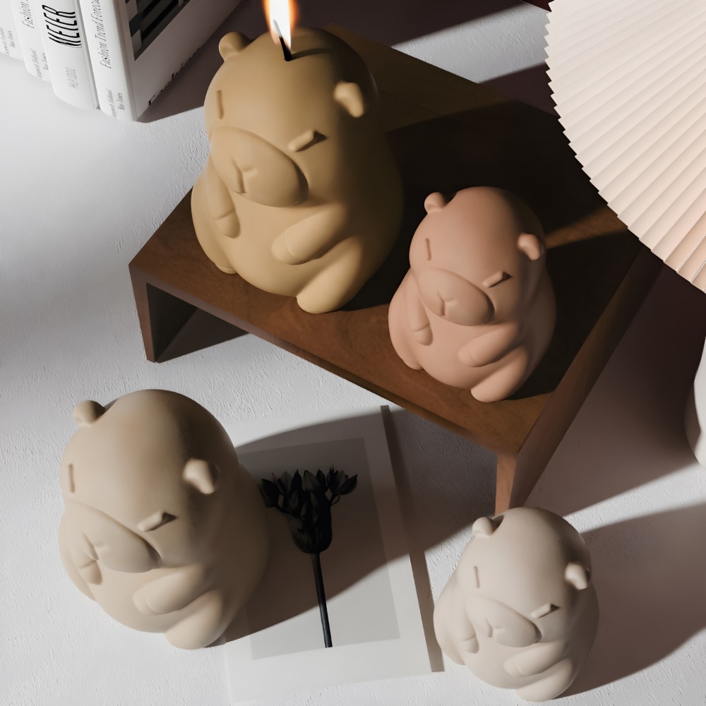 Standing Capybara Scent Candle - đánh giá và giá Candle Making Reno