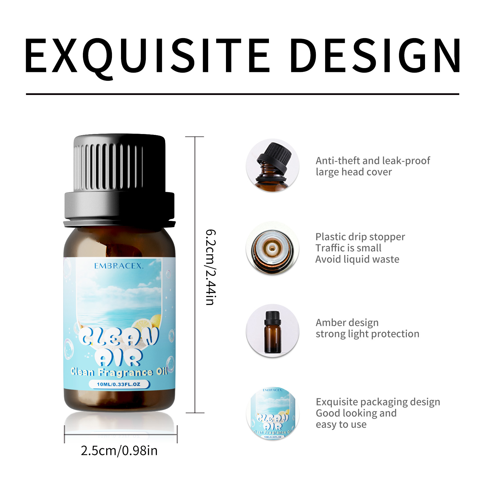 10ml Clean Air Essential Oil L - đánh giá và giá Candle Making Supplies