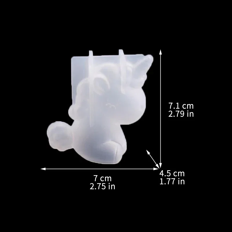 3D Geometric Silicone Unicorn  - đánh giá và giá Candle Making Factory
