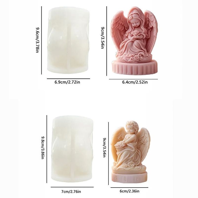 3D cute couple angel candle mo - đánh giá và giá Candle Making Thermometer