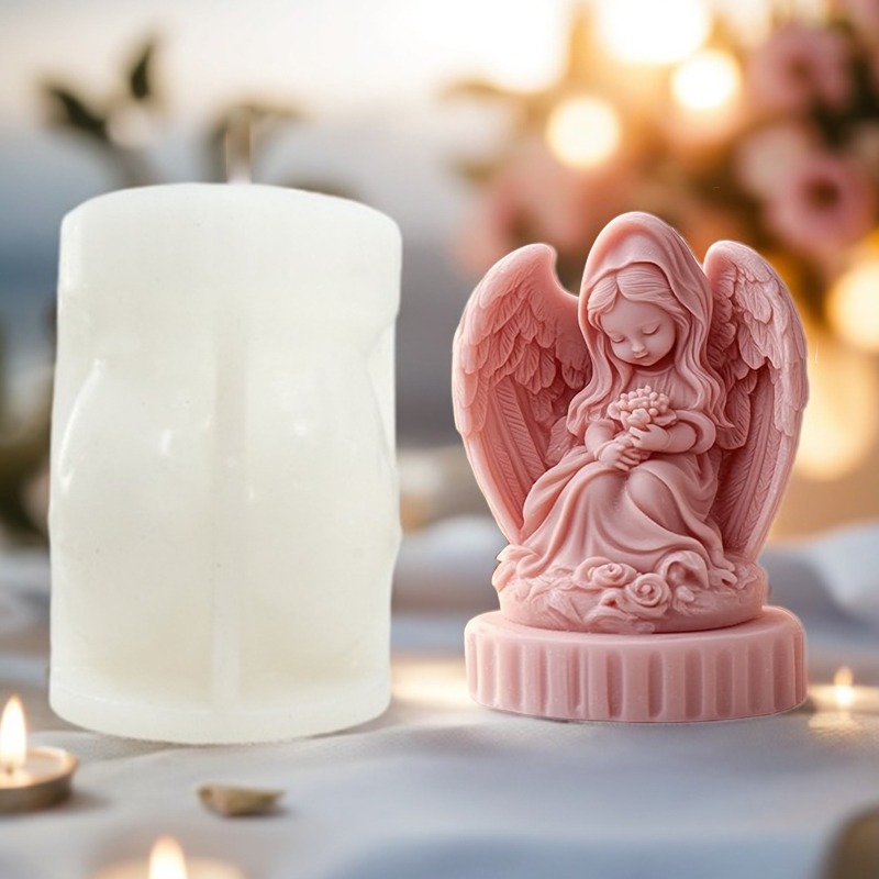 3D cute couple angel candle mo - đánh giá và giá Candle Making Thermometer