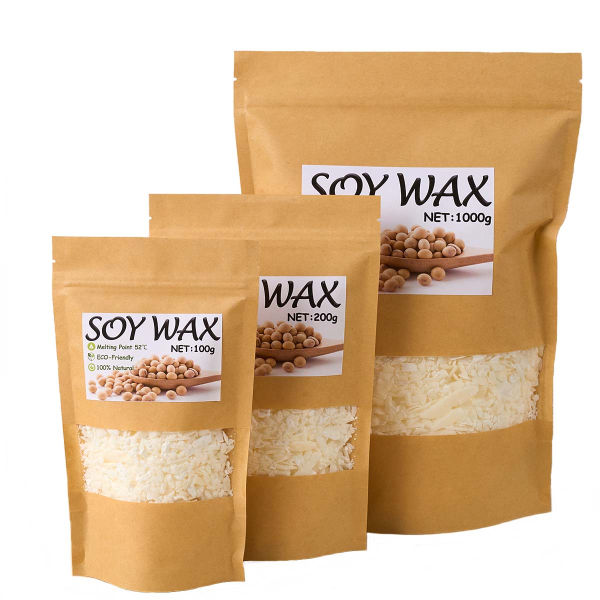 1 Pounds Pure White Soy Wax Fo - đánh giá và giá Candle Making Kits