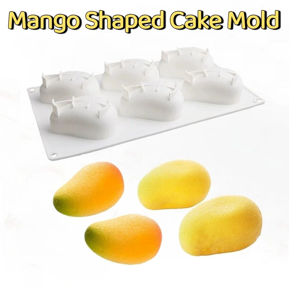 6 Cavity Mango Shaped Cake Mol - đánh giá và giá Candle Making Factory