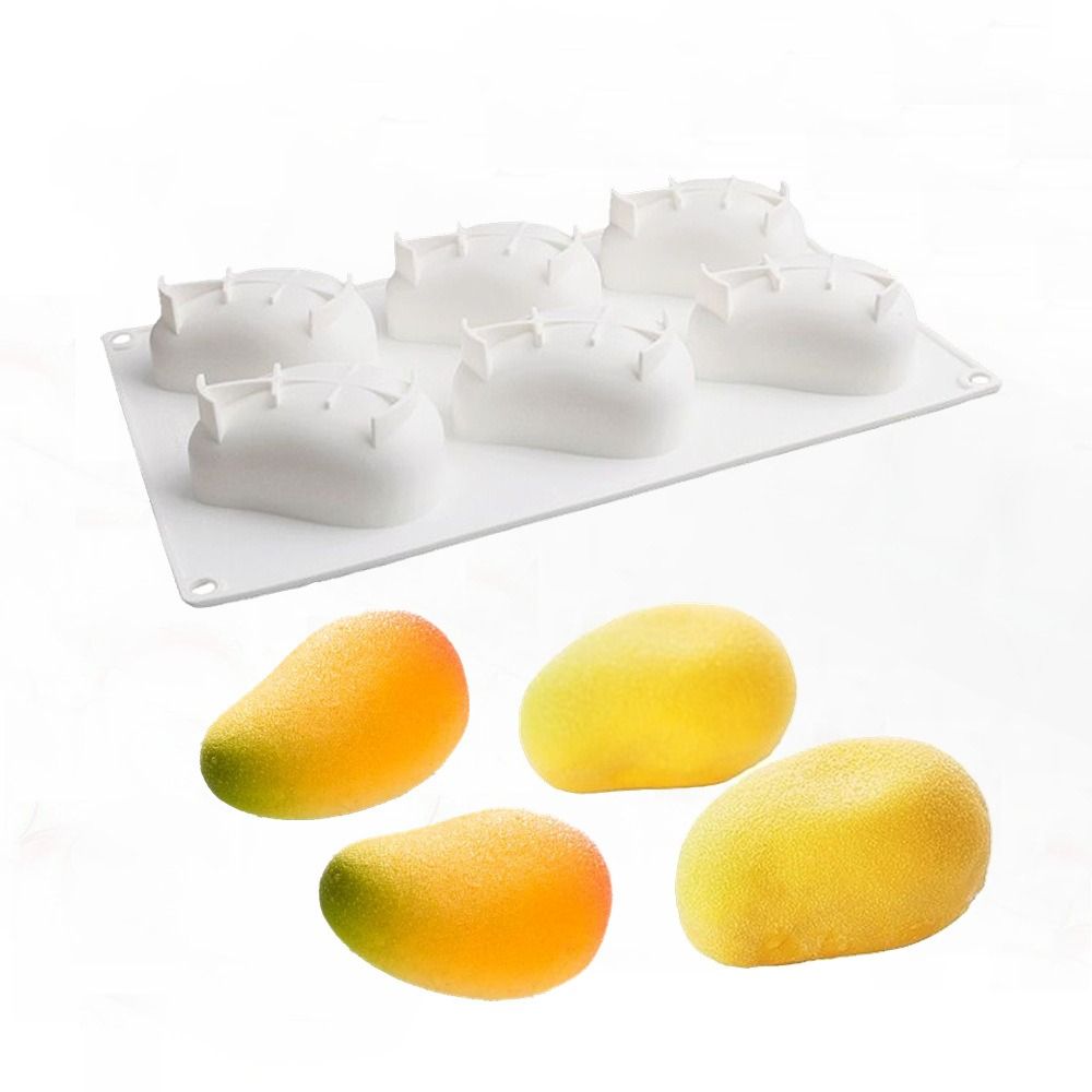 6 Cavity Mango Shaped Cake Mol - đánh giá và giá Candle Making Factory
