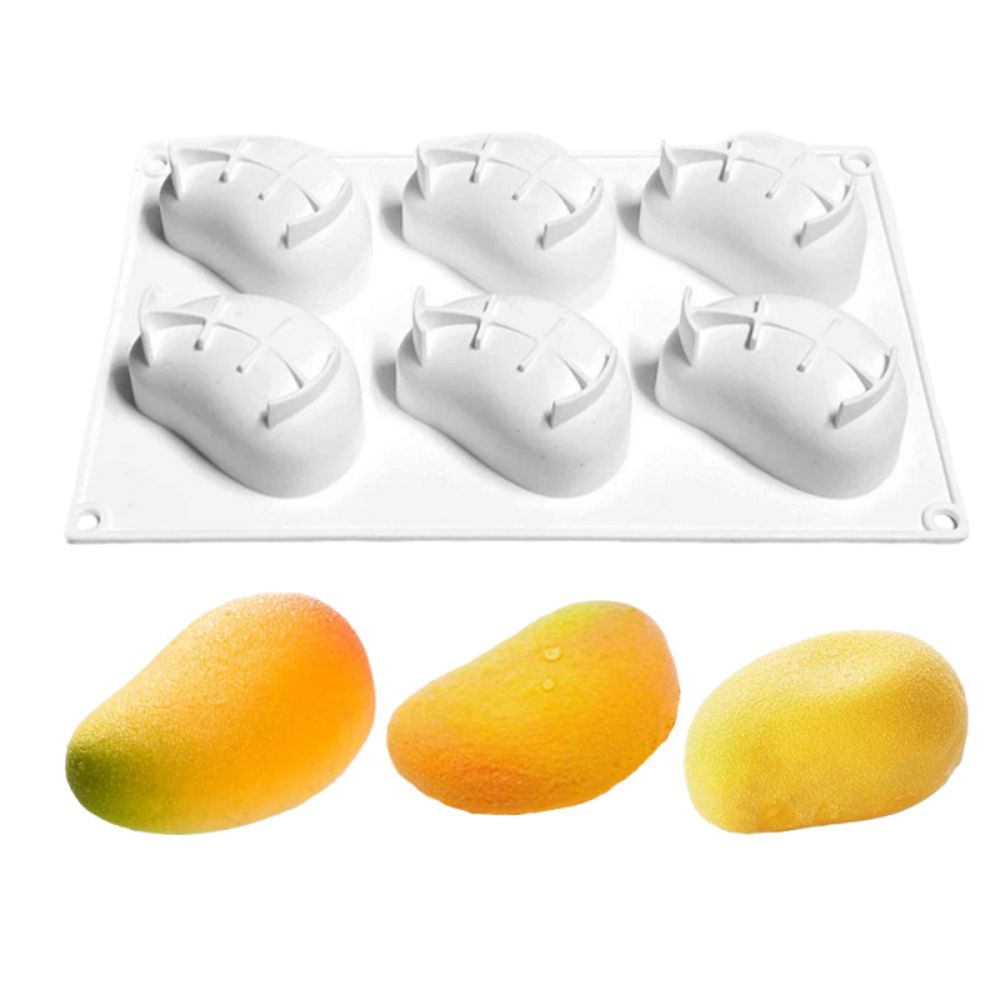 6 Cavity Mango Shaped Cake Mol - đánh giá và giá Candle Making Factory