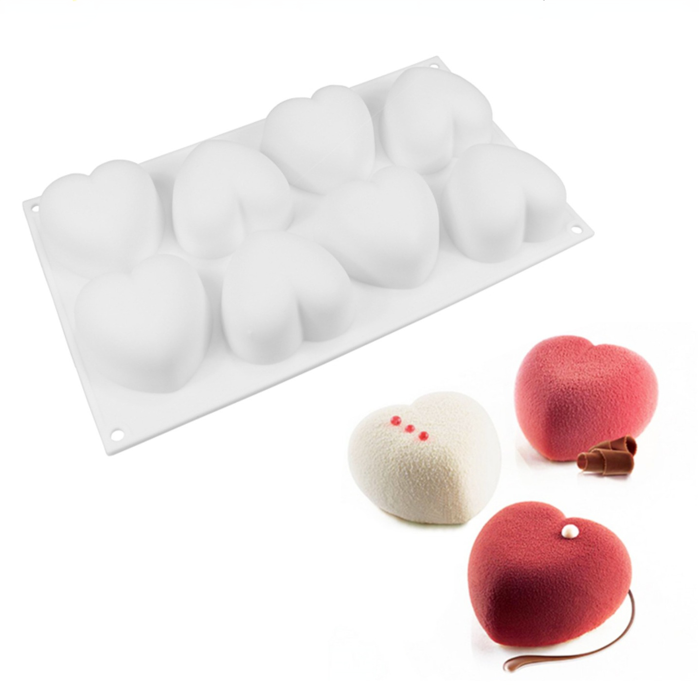 Love Heart Silicone Soap Mold  - đánh giá và giá Candle Making Kits