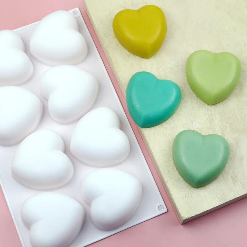Love Heart Silicone Soap Mold  - đánh giá và giá Candle Making Kits