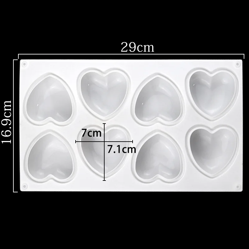 Love Heart Silicone Soap Mold  - đánh giá và giá Candle Making Kits
