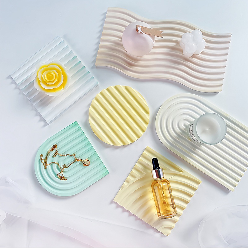 DIY Striped Wave Tray Mold For - đánh giá và giá Candle Making Factory