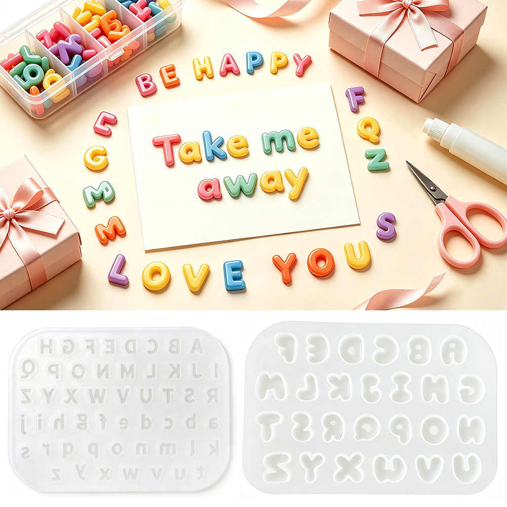 2Pcs Mini Letter Silicone Mold - đánh giá và giá Candle Making Kits