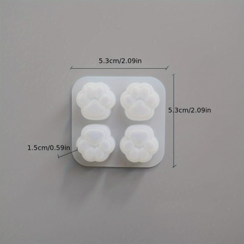 1Cat Paw Pattern Silicone Mold - đánh giá và giá Candle Making Kits