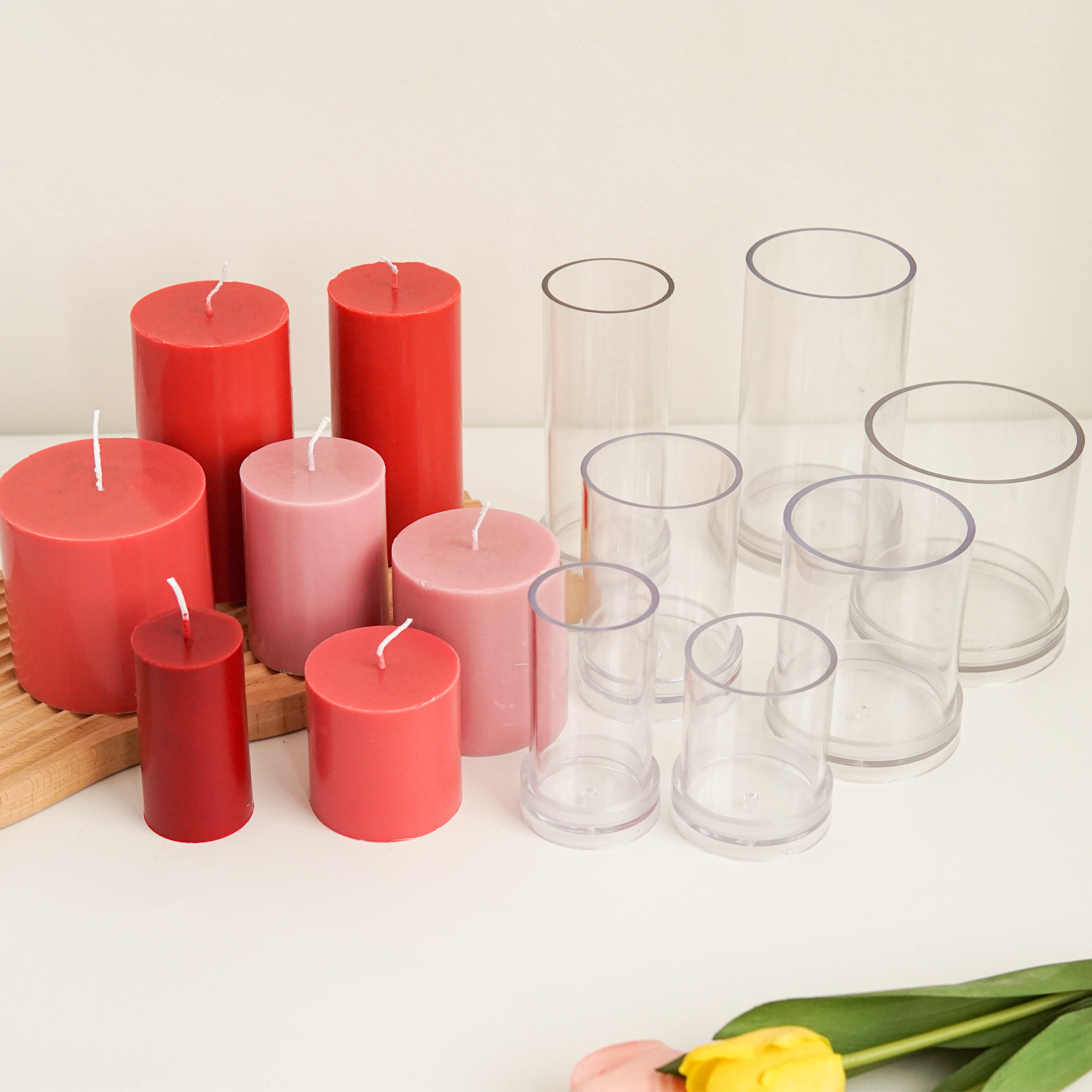 Khác Nhau 3D Hình Trụ Xông Khu - đánh giá và giá Candle Making Kits