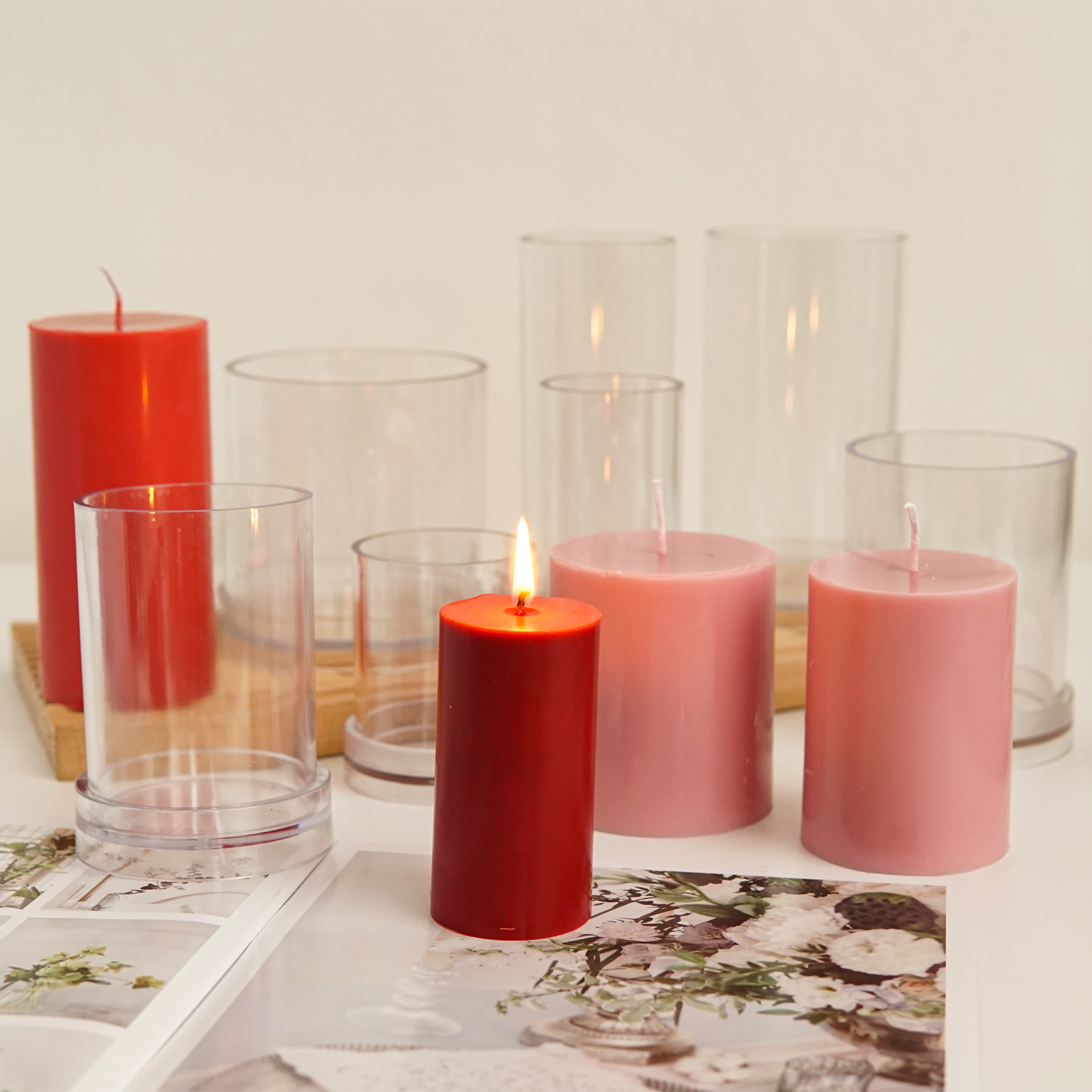 Khác Nhau 3D Hình Trụ Xông Khu - đánh giá và giá Candle Making Kits