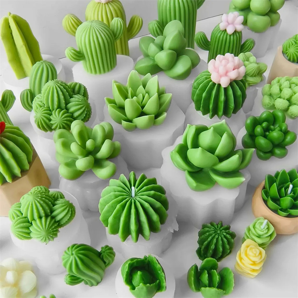 6pcs Succulent Silicone Candle - đánh giá và giá Candle Making Reno