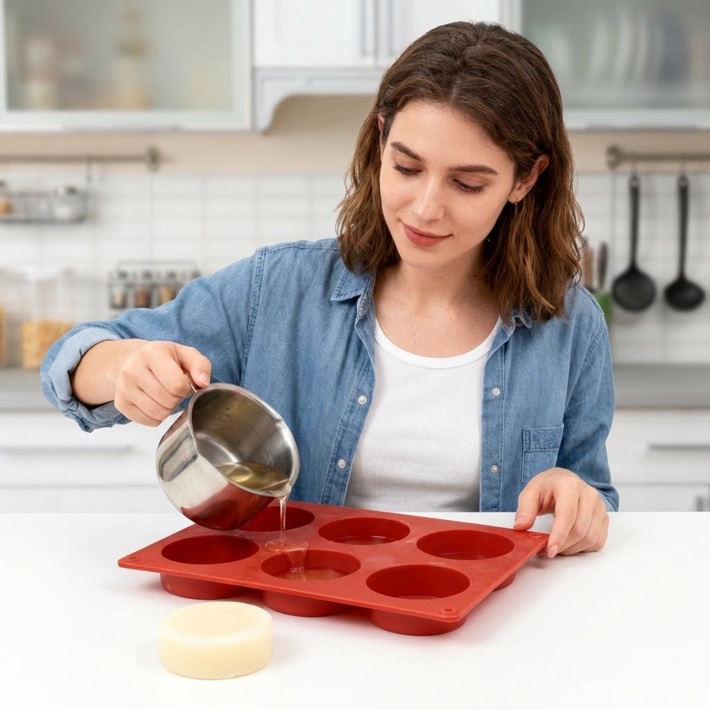 Round Silicone Soap Mold DIY H - đánh giá và giá Candle Making Factory