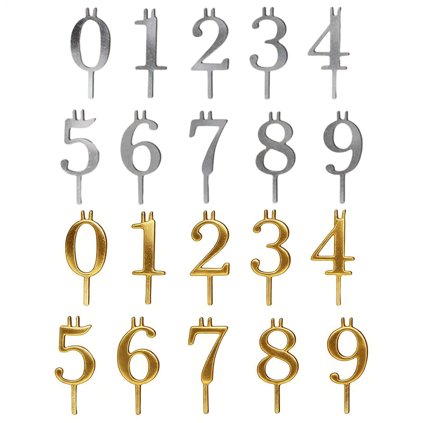 10pcs 0-9 Number Cake Toppers  - đánh giá và giá Candle Making Supplies