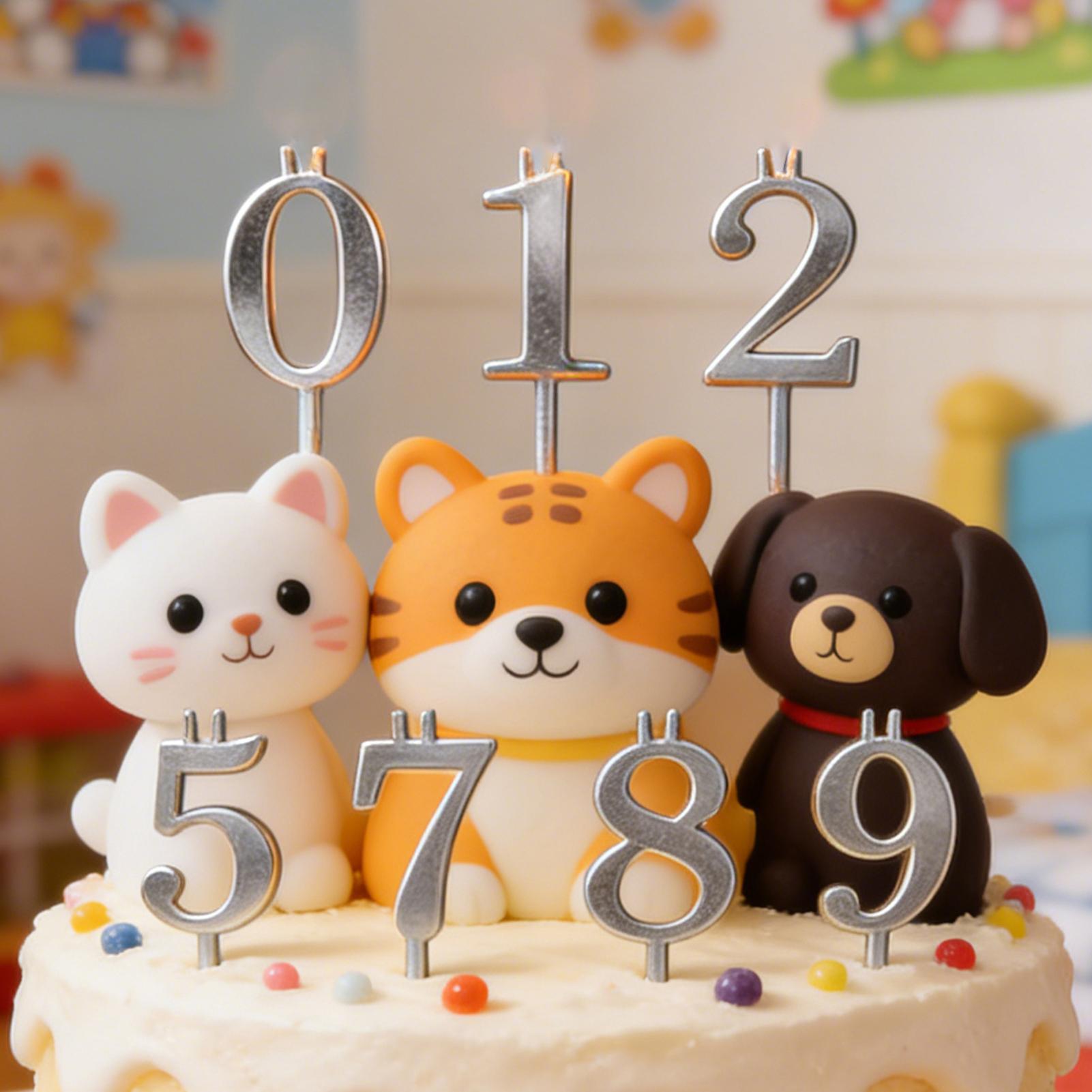 10pcs 0-9 Number Cake Toppers  - đánh giá và giá Candle Making Supplies